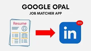 Creating a JOB FINDER APP on Google Opal using upload file feature!