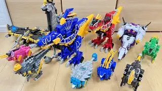 【PowerRangers DinoCharge_5】他の獣電竜と合体できる⁉︎キョウリュウジャーのトバスピノで遊んでみた
