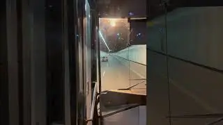 Sydney City bound bus enters Lane Cove tunnel