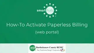 BCREMC How to Activate Paperless Billing (Web Portal)