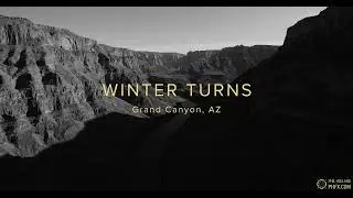 Winter Turns - Grand Canyon, AZ - 8K Aerial