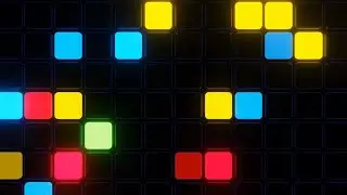 Falling Colorful Frames Flashing Disco Lights Colors Night Party Neon Background Effect