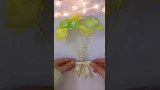 Aesthetic Paper Flower Bouquet 🌼 | Easy Handmade Craft #liviapapercrafts