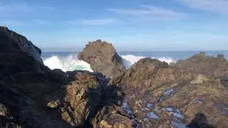 Tide pools at Fort Bragg, California. November 27, 2021