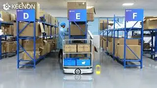 Transportroboter im Einsatz, Keenon S100