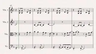Marry You String Quartet Sheet Music Cover Bruno Mars