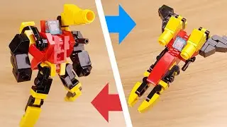 [LEGO Mini Robot Tutorial] Робот-трансформер на микро-истребителе - Jet Spear