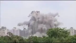 Loud sound of Noida Twin towers blast shook onlookers, twin towers demolition