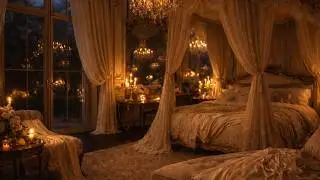 Candlelit Rainy Boudoir | Piano & Violin | 3 Hours Sleep &bull; Study &bull; Relax | Salon de Lumiere