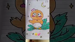 cute baby bird 🐦💕 soo cute #art #cute 🥺 ✨my new drawing ...!! support..like and subscribe 💫 aww!!