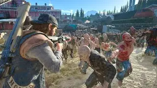 Destroying the Sawmill Zombie Horde - Days Gone Remastered PS5