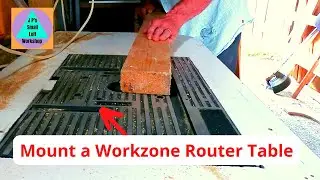 Mount a Aldi Workzone router table in your workbench.