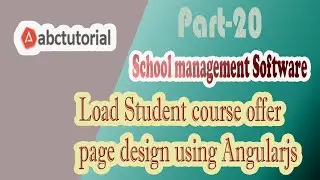 SMS-20: Load semester info & Student course offer page design using ASP.NET MVC JQUERY Angularjs