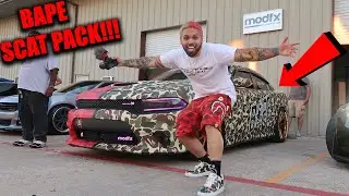 MEET THE CRAZIEST BAPE LOVING CAR GUY ON THE PLANET AND HIS NEW BAPE CHARGER SCAT PACK!!!
