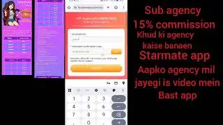 starmate agency registration Process/starmate app agency registration kaise kare/starmate app
