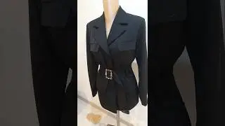 making  a safari jacket from wool#customdress #sewing #sewingprojects#fashion