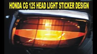 HONDA 125 HEAD LIGHT STICKERS / MOTORCYCLE FRONT LIGHT DECORATION