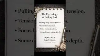 The Psychology of Pulling Back