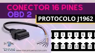 CONECTOR 16 PINES OBD2 Protocolo J1962