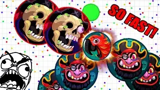 UNEXPECTED 4 PIECE BAIT?! SO FAST! AGARIO UNCUT GAMEPLAY (Agar.io)