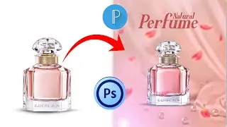 how to create a stunning Perfume Poster Design using Adobe Photoshop Touch on your mobile device