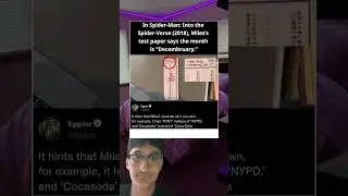 In Spider-Man: Into the Spider-Verse (2018), Miles's test paper says the month is 