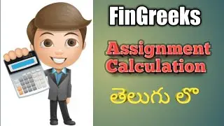 Assignment Calculation  CA/CMA/CS/B.COM/M.COM