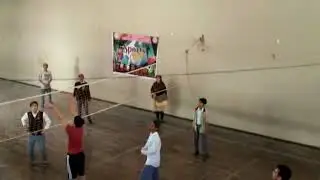 Volleyball match at DJ Sindh Government Science College Karachi