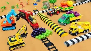Train Crash - DIY Mini Tractor Science Project Making Tracks 2 Barriers