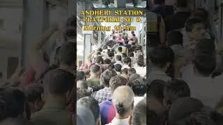 Mumbai Local Rush Hour | Real Struggle of Daily Life #rush #localtrain #localtrainmumbai #reels