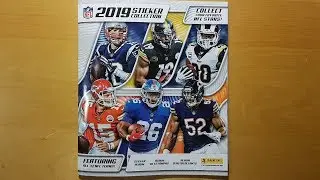 Panini 2019 NFL sticker collection box break and album review