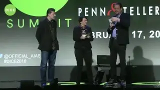 D.I.C.E. Summit 2016 - Penn Jillette & Gearbox Software's Randy Pitchford
