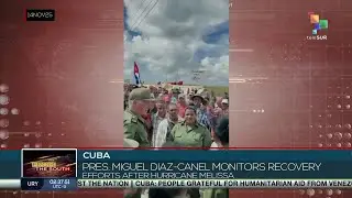 Куба: президент Мигель Диас-Канель наблюдает за ходом восстановления после урагана Мелисса