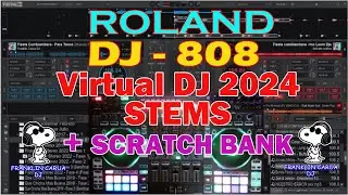 ROLAND DJ 808 + VIRTUAL DJ 2024 (Mapeo Personalizado WINDOWS/MAC)(by Franklin Carua DJ)