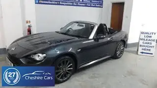 Used Fiat 124 Spider Lusso in Fashion Grey for sale in Crewe Cheshire with Cheshire Cars