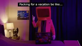 Packing for a vacation be like #Vacation #Shorts #Comedy