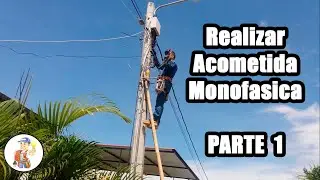 Como Realizar Acometida Monofasica En Un Segundo Piso - Parte 1  // Curso de Electricidad #20