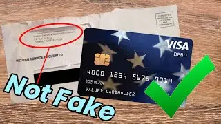 Stimulus Debit Card - How to Spot Real VS Fake (EIP Card)