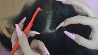 Gentle Hair Play ASMR On Real Person, Scalp Check No Talking For Rest & Deep Sleep