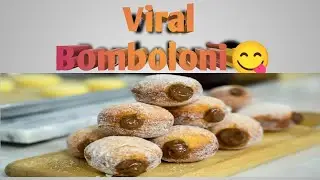 Viral bomboloni made by Arnav#bombaloni#baking #food #cooking 