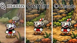 Manus VS Gemini VS Claude Qual &Eacute; O MELHOR PARA CRIAR CUPHEAD DO ZERO?