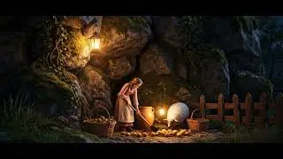Miniature Golden Fantasy World 🌌 | Magical Cinematic Shorts#ai#satisfyingvideo #miniature#asmr#candy