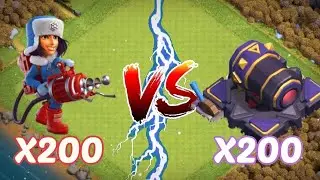 X200 cryoneer VS X200 cannon || Epic Battle😱 || Who Will Win || #nitroved #clashofclans