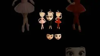 Where is the Ballerina's face? #reels #animation #video #shorts #short #art #cartoon #youtubeshorts