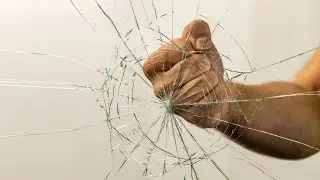Разбивание стекла пламенем факела и жаром огня - Испытание на разбитие стекла - Breaking the Glass