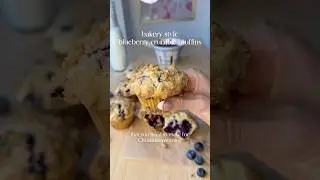 bakery style blueberry crumble muffins #easyrecipe #recipe