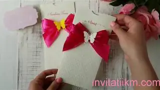 Invitatii de botez handmade K & M