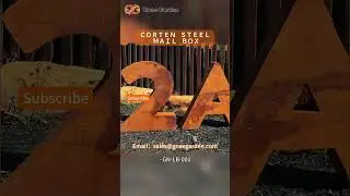 GNEE Corten Steel Rustic Welded Mailbox: Handcrafted Charm for Rustic Gardens #letterbox