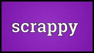 Scrappy Meaning
