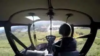 Picking up fishing guests at Judd Lake Lodge